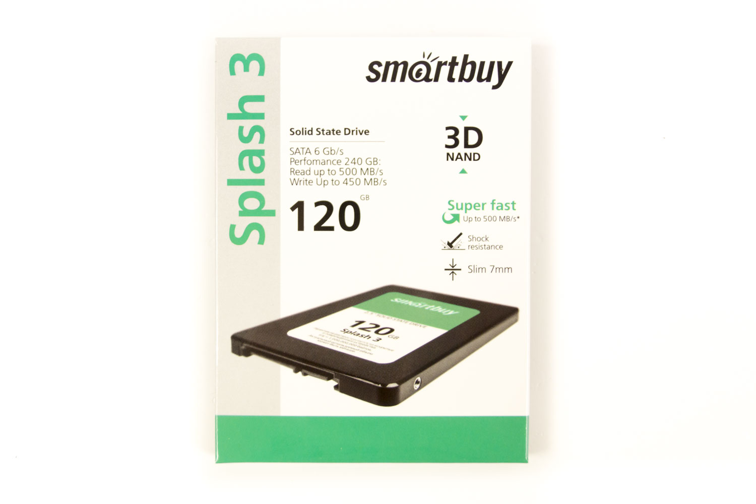 Обзор на SSD диск SMARTBUY Splash 3 120 Гб 3D TLC (SB120GB-SPLH3-25SAT3)