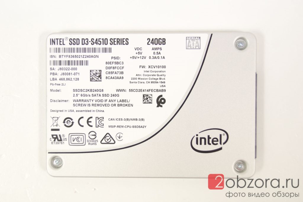 Intel SSD S4510 240Gb SSDSC2KB240G801