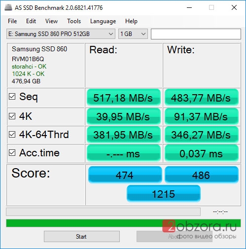Samsung 860 PRO 512 Гб (MZ-76P512BW) лучший SATA SSD диск